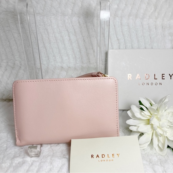 Radley London Radley Shadow Stripe Peach Leather Wallet  Boxed NEW - Picture 4 of 10